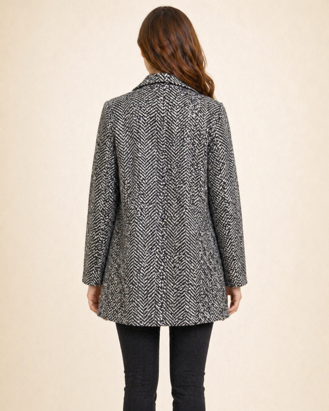 Ladies Black and White Wool Jacket from Woolworths (34)