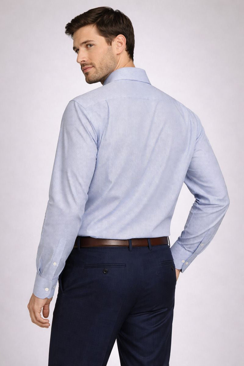 Men's Light Blue Formal Shirt (L)