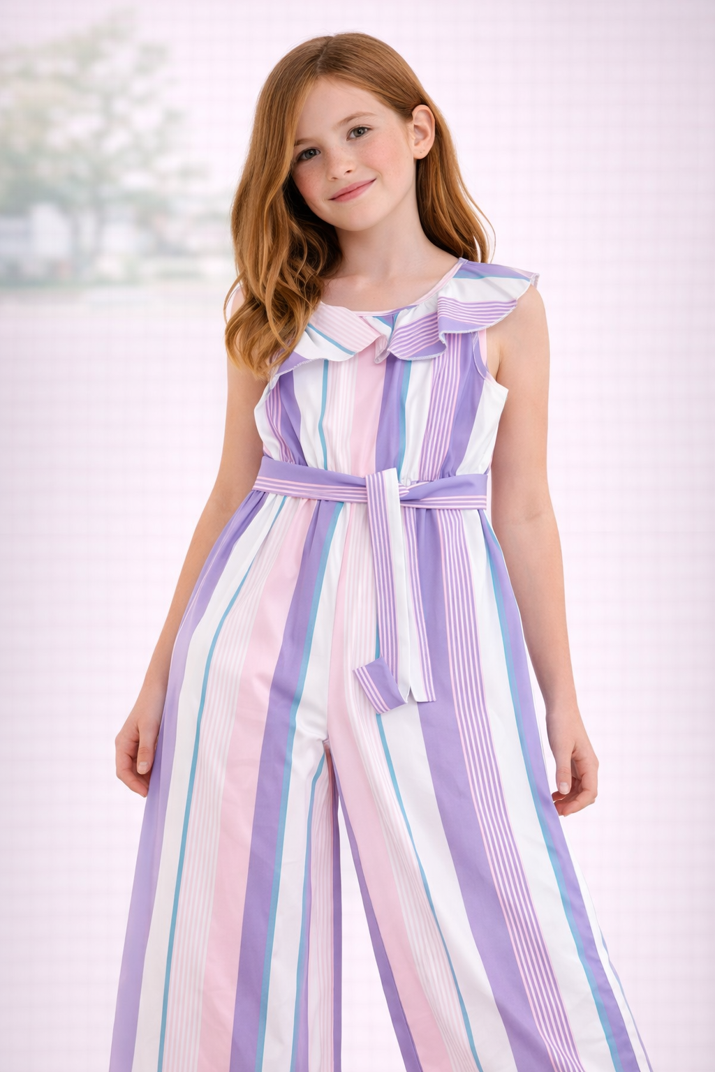 Girls pink and purple jumpsuit from Shein (10yrs)