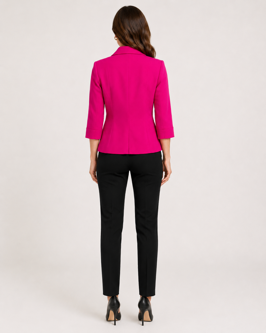 Ladies Three Quater Pink Jacket (14)