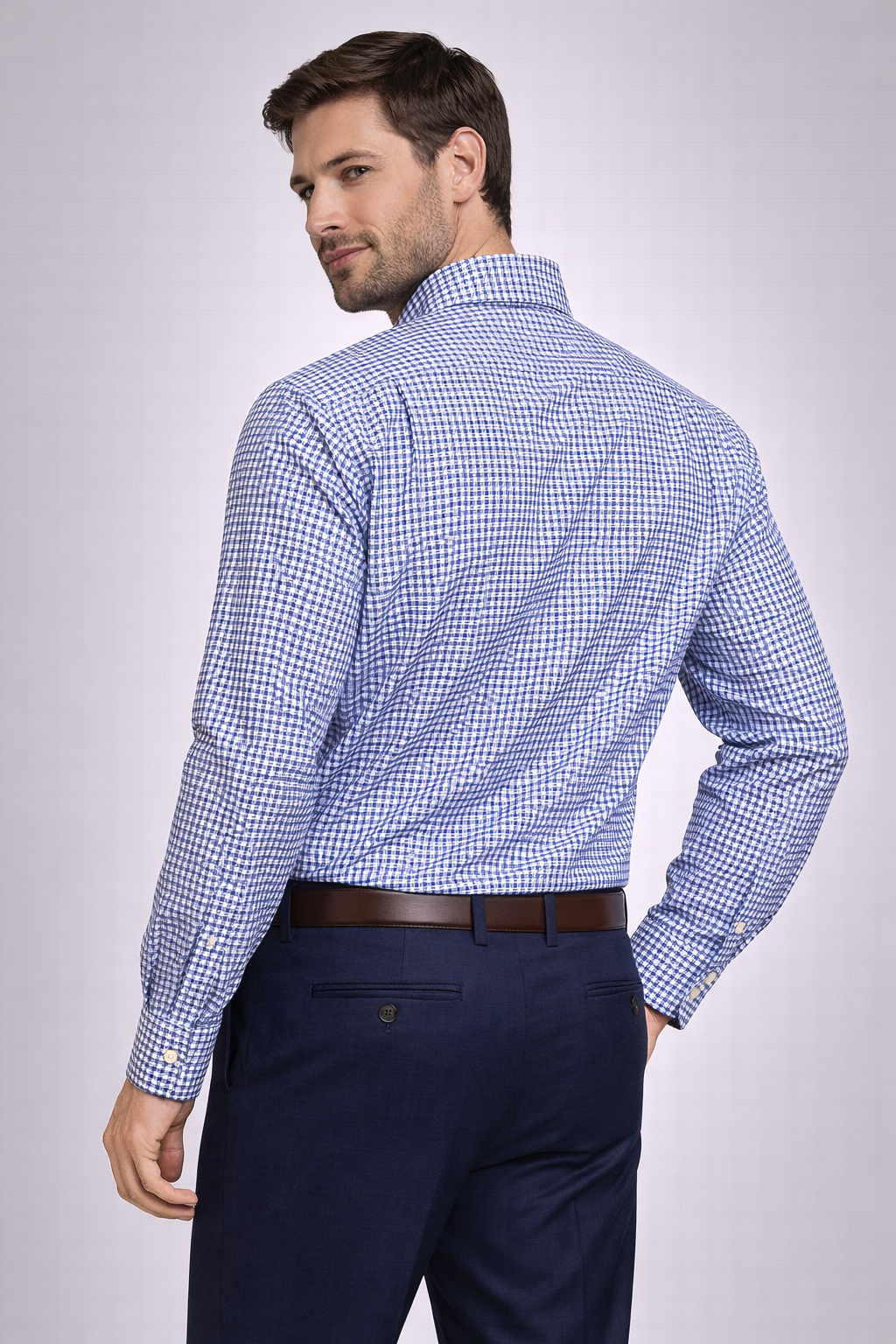Men's Light Blue Formal Shirt (M)