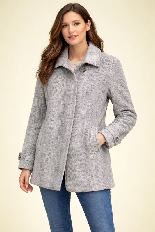 Ladies Grey Winters Coat (M)
