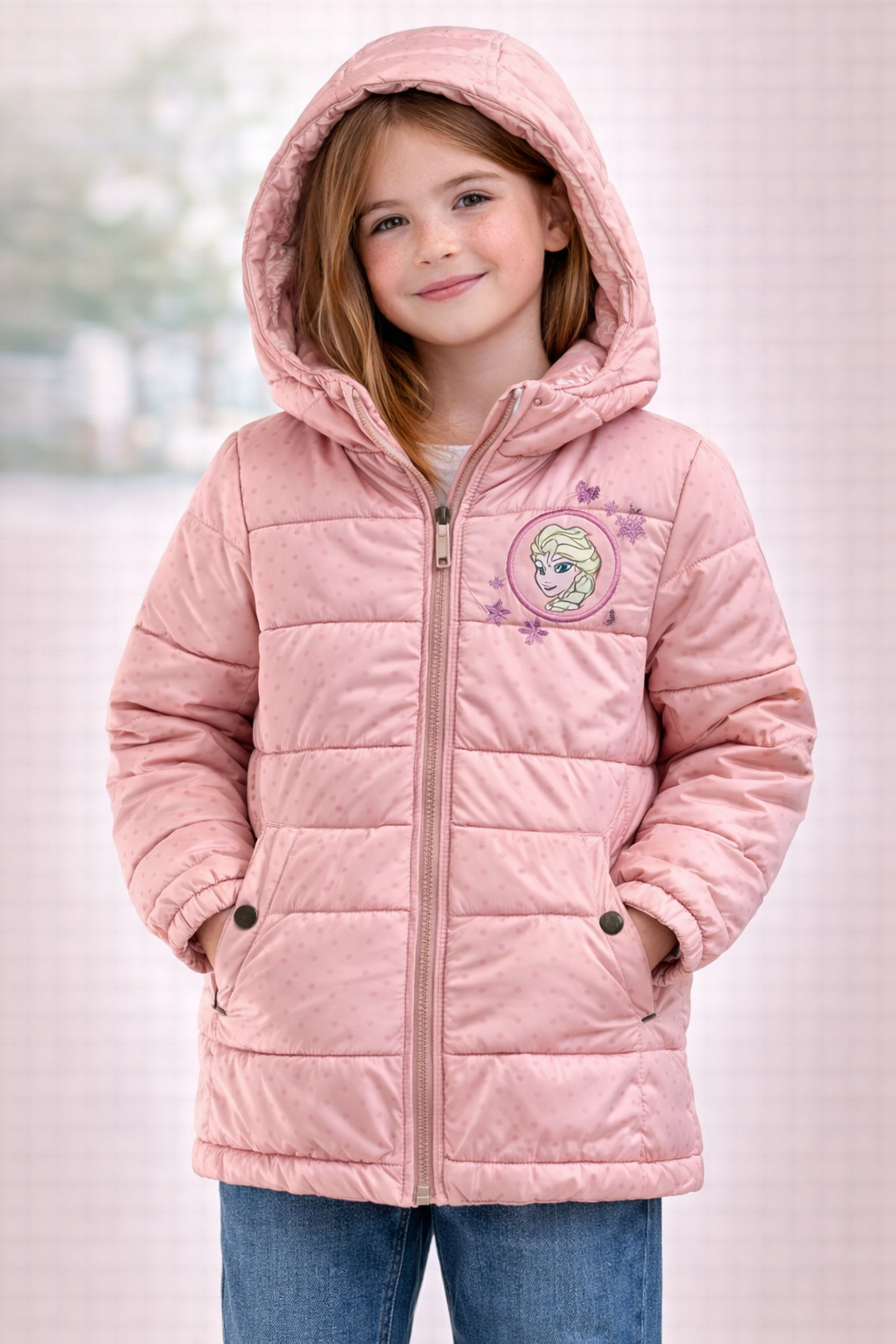 Girls Disney Frozen Puffer Jacket (6-7yrs)