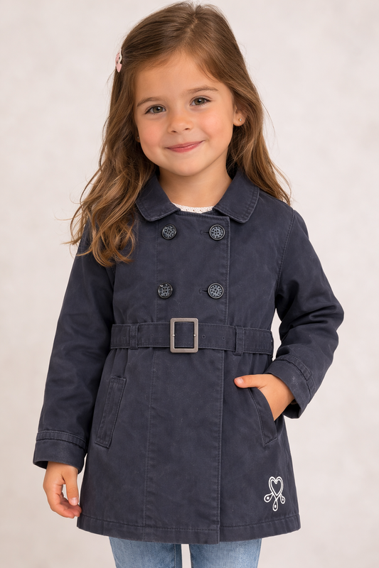 Girls Navy Glitter Winters Jacket form Orchestra (4-5yr)
