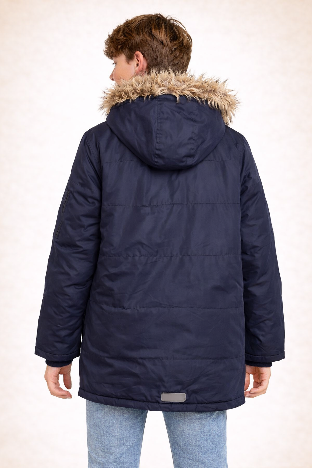 Boys Navy Winter Jacket from Urban & Street (13-14yr)