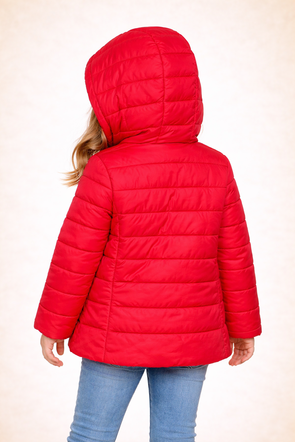 Girls Red Puffer Jacket from Firefly (3-4yr)
