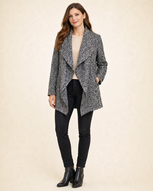 Ladies Black and White Wool Jacket from Woolworths (34)